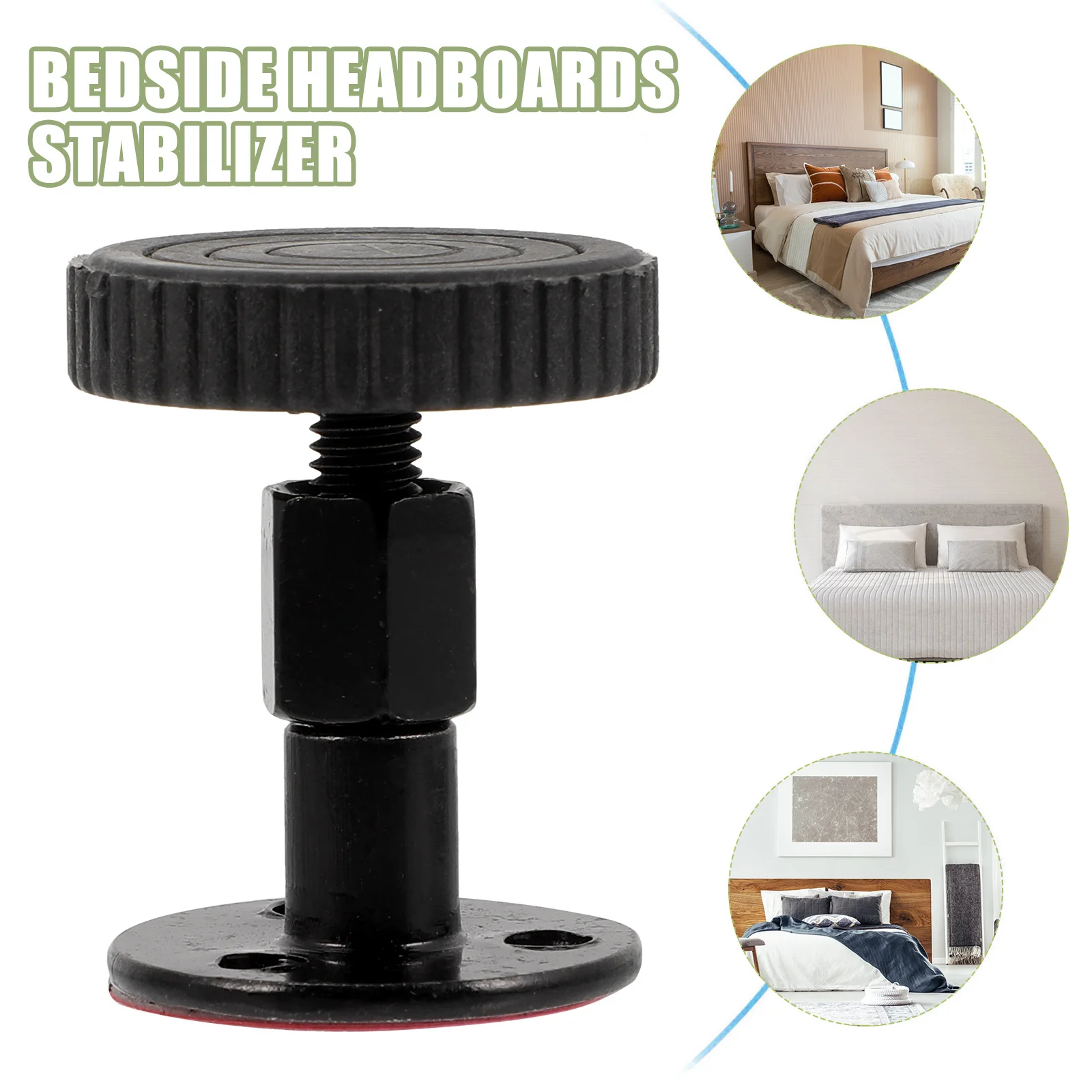 

4pcs Adjustable Headboard Stoppers Anti-Shake Tool For Bed Frame Protector Eva Cushion Headboard Wall Stopper Bed Frame Support