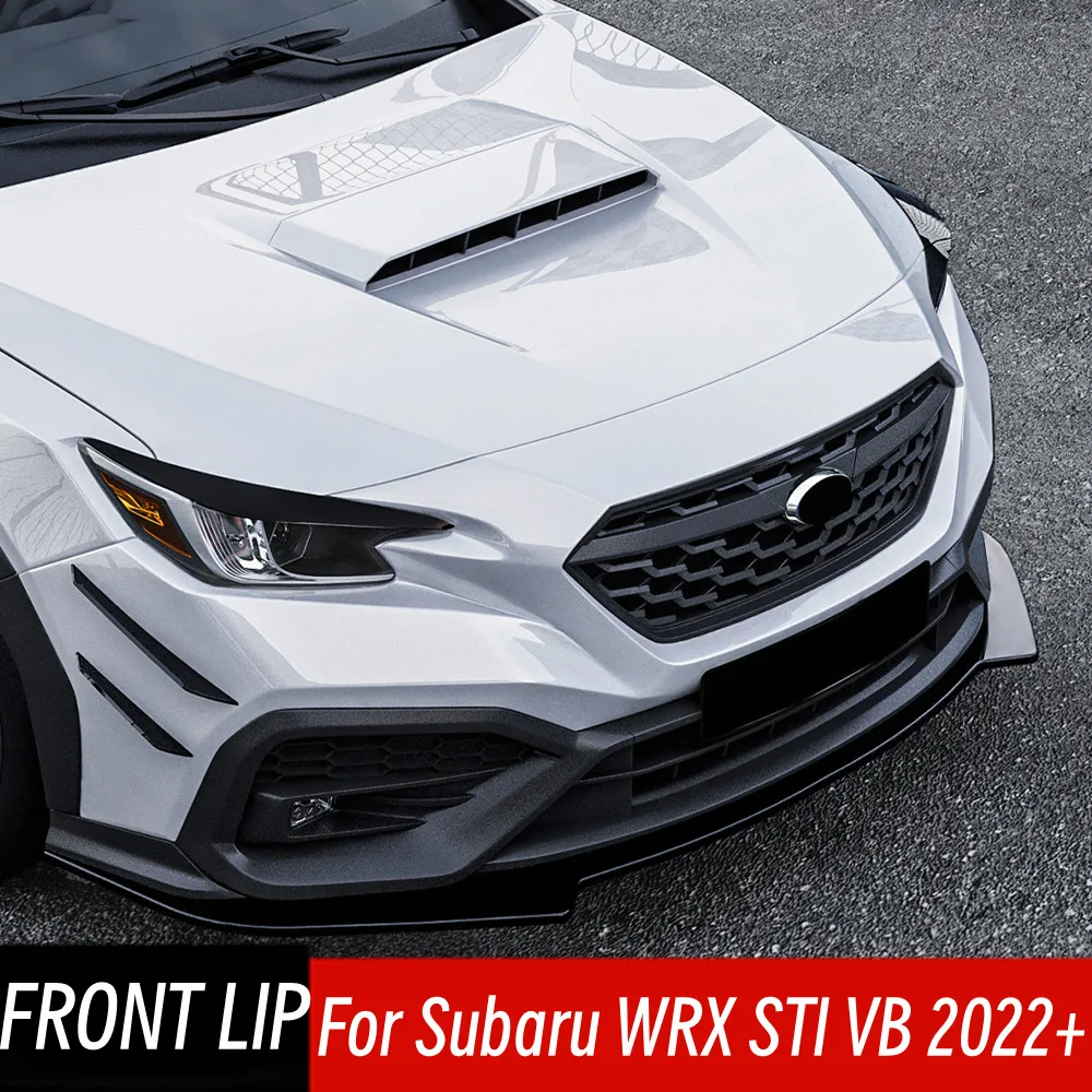 

For Subaru WRX STI VB 2022+ Bodykit Car Front Bumper Splitter Spoiler Diffuser Protector Guard Exterior Tuning Accessories Part