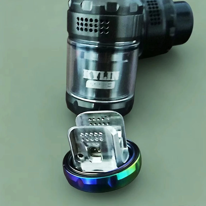 Kylin Mini V2 RTA Değiştirilebilir Tank 2ml/5ml Üstten Hava Akışlı 316ss 24.4mm Ev Yedek Parçaları
