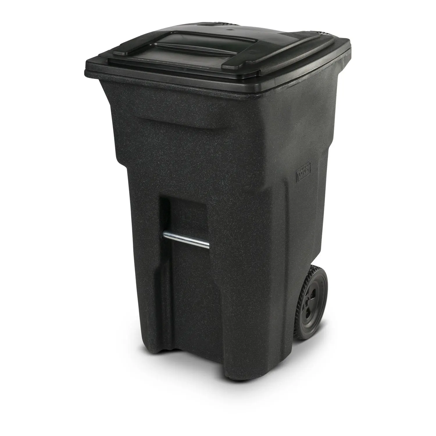 

25564-R1209 Residential Heavy Duty Two Wheeled Trash Can, Blackstone, 64 Gallon, Customized