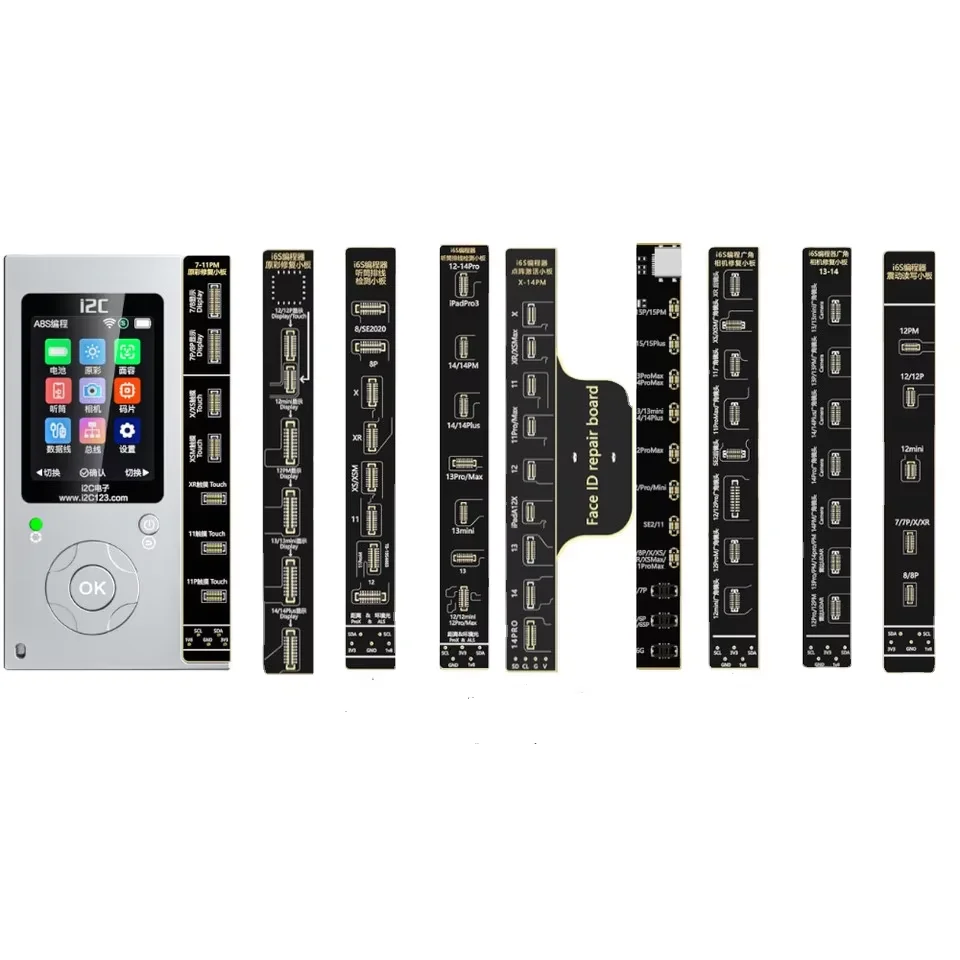 

I2C A8S Intelligent Programmer For IPhone 6-15 ProMax Face ID Battery Screen Original Color True Tone Function Dot Matrix Repair