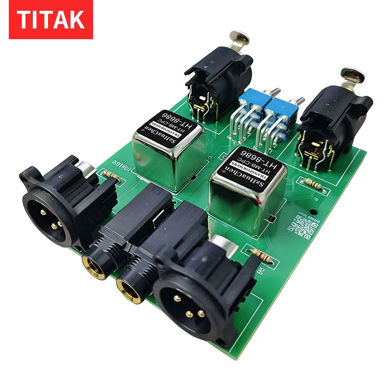 Dual Channel Audio Isolator Box XLR RCA Passive Signal Isolator Hum Noise Eliminator with PAD GND for Live Sound Studio DJ