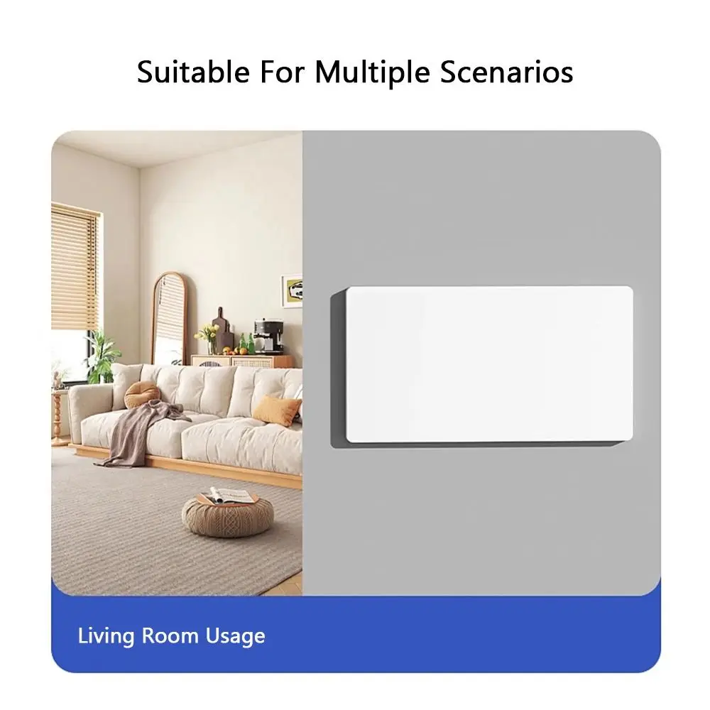 Wall Flange 86 Type Wall Hole Cover Self-adhesive White Panel Decor Cover Decorative Panel Plate Home Improvement
