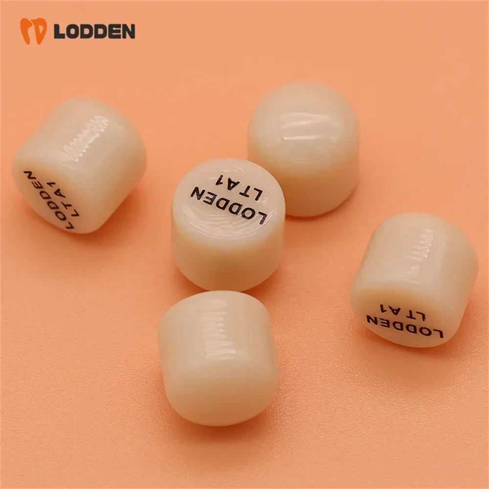 5pcs Lodden Dental Lithium Disilicate Press Ingots Cube HT/ LT for Dental Lab CAD/CAM dental odontología materials