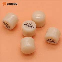 Lodden-lingote de prensa de disilicato de litio Dental, cubo HT/LT para laboratorio Dental CAD/CAM, materiales de odontología dental, 5 uds.