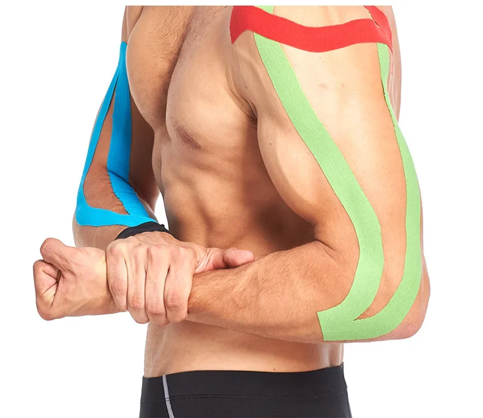 Nastro kinesiologico di 2 dimensioni nastro sportivo traspirante impermeabile per il recupero atletico Fitness Tennis sollievo dal dolore muscolare