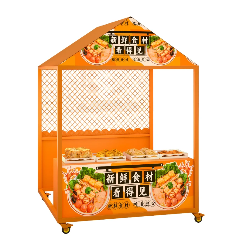 

Night Market Stall Shelf Outdoor Market Movable Stall Shelf Commercial Street Promotional Display Shelf