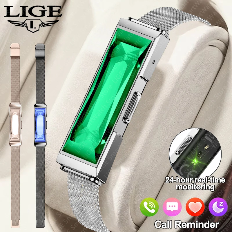 Novo Relógio Inteligente Sem Tela, Pulseira Inteligente, Monitor de Saúde e Fitness, Monitor de Frequência Cardíaca, Oxigênio no Sangue, HRV, Monitor 