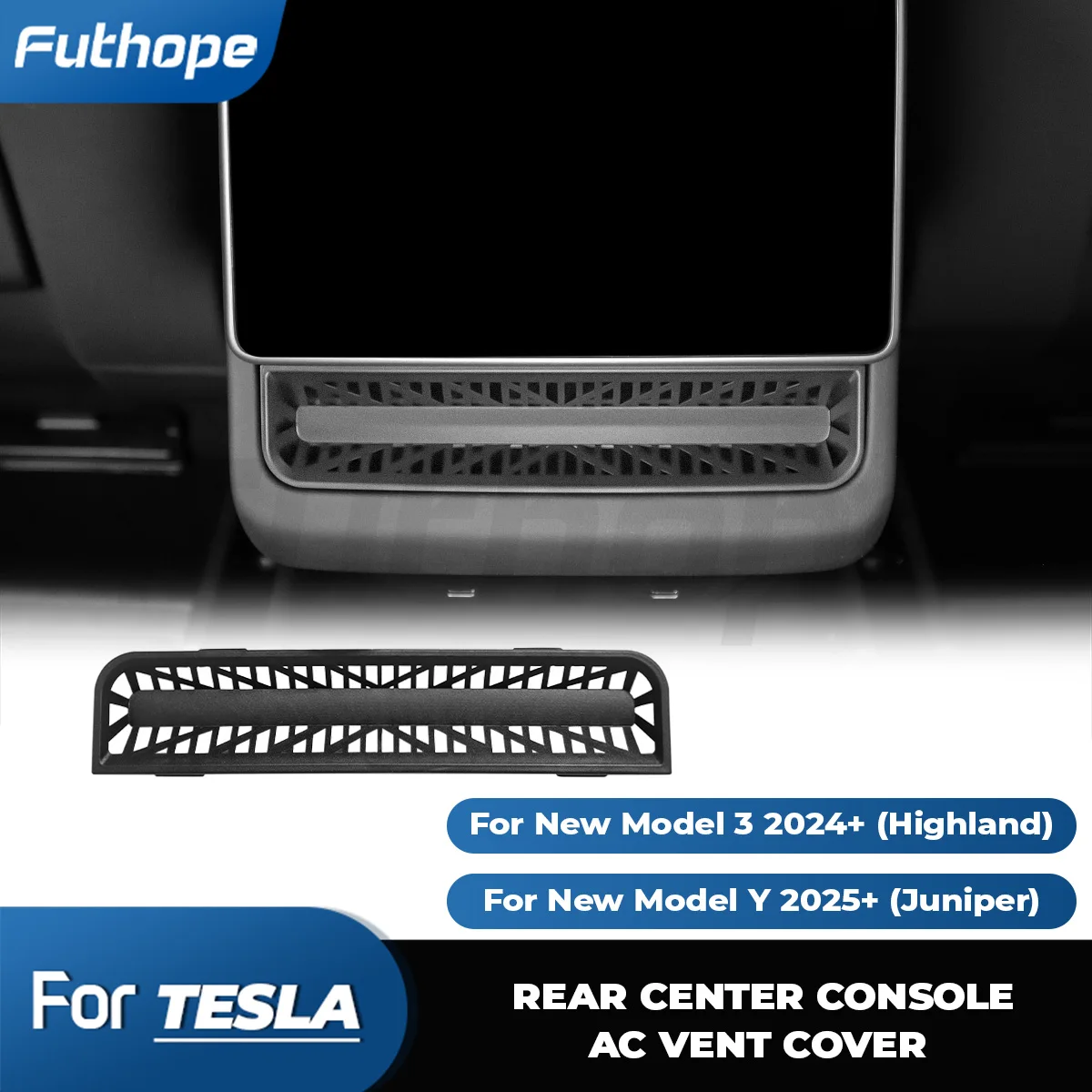 

Задняя панель кондиционера Futhope для Tesla Model Y Juniper Model 3, пряжка HighLand, неразрушающая установка, защита