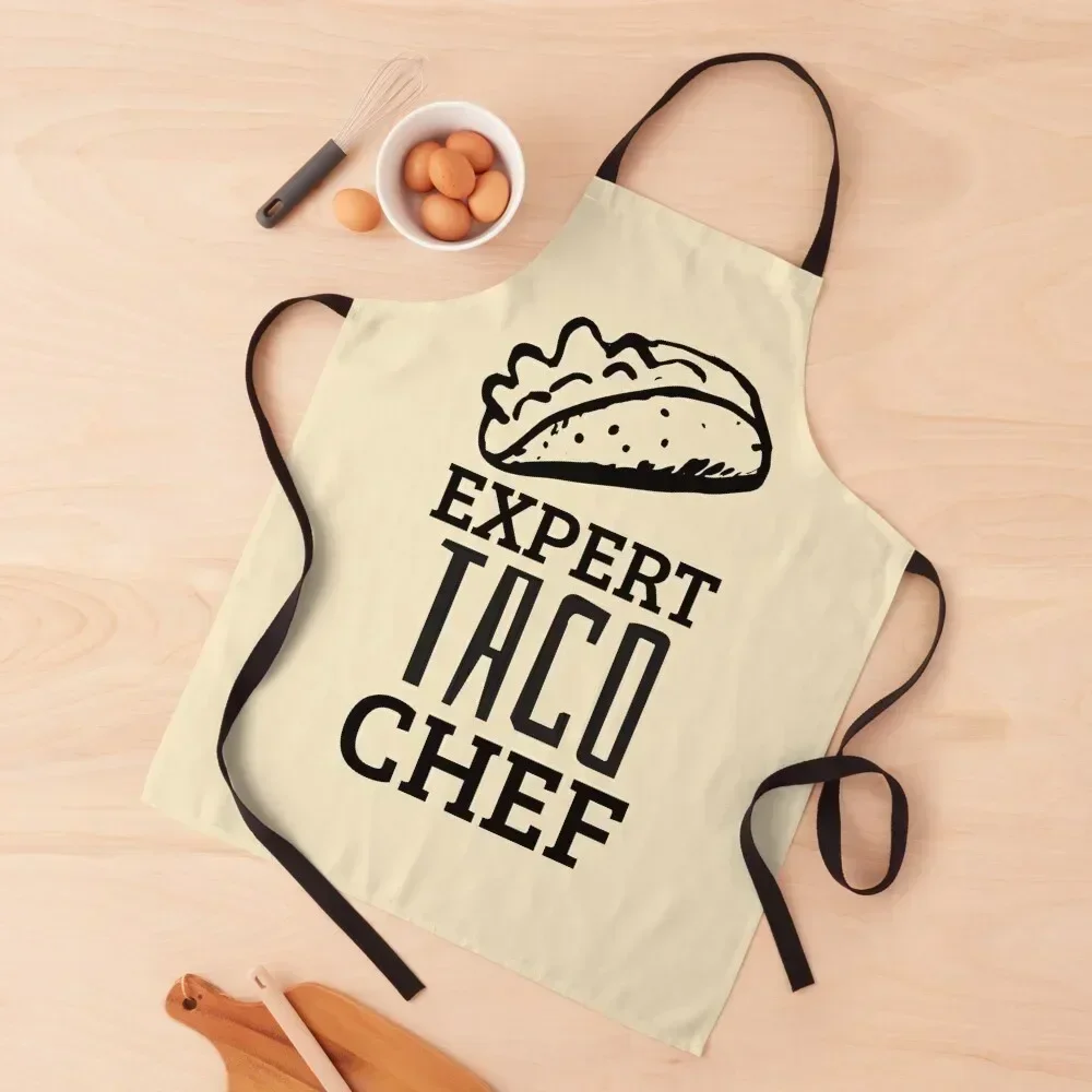 

Expert Taco Chef Quote Apron professional kitchen Trim Cloth Apron