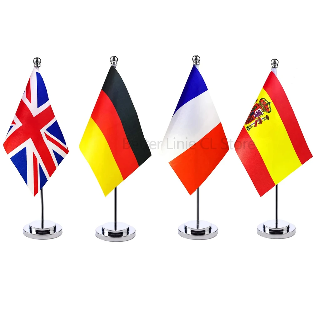 4k europe Table Flag france polska Flag Office Desk Flag Banner (no flagpole) España futbol Activity 2024 without cuts Flags