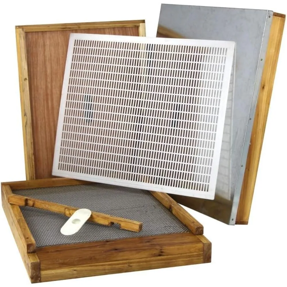 

10 Frame Langstroth Beehive Parts Kit Dipped in 100% Beeswax Includes Telescoping Top Cover, Oval Bee Escape, Inner Cover, Scre
