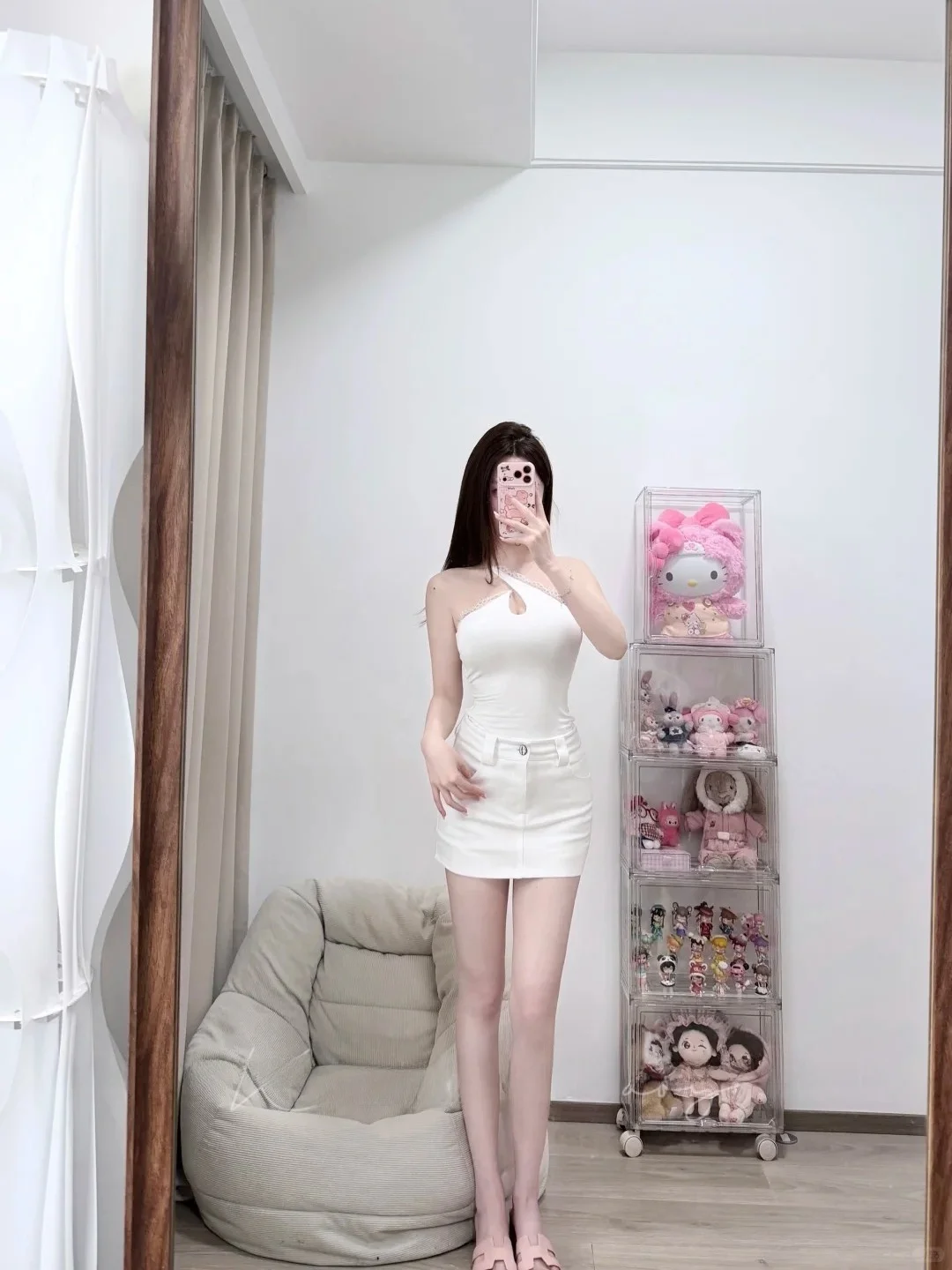 

Korean Style High Waist A-Line Skirt Bodycon Slim Fit Elastic Summer Versatile Leg Lengthening Short Skirt Women's Skirt