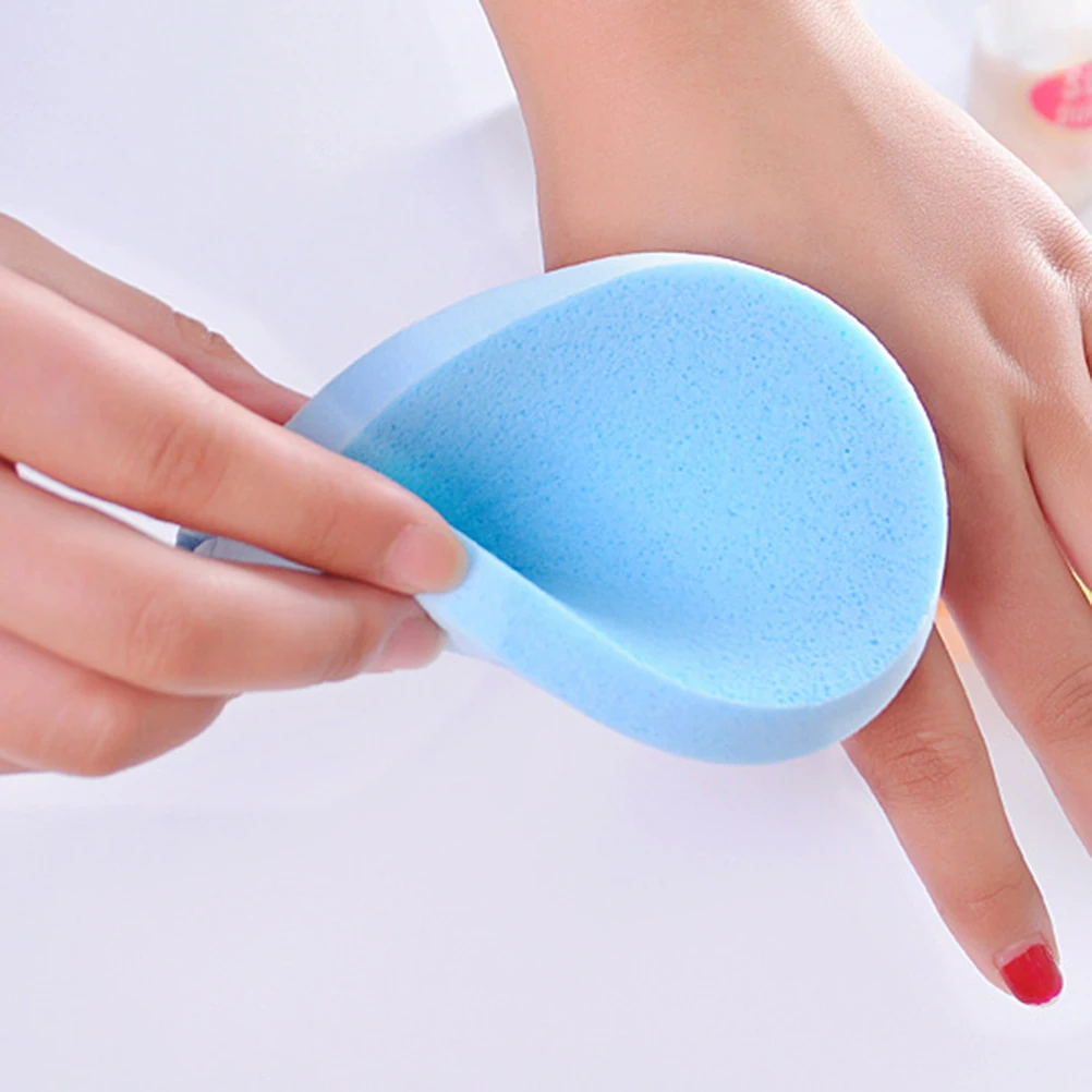 

50pcs Face Cleansing Sponge Natural Facial Skin Care Makeup Tools Deep Clean Oil Control Powder Puff (Random Color)