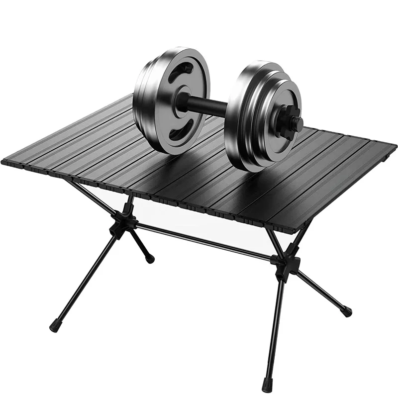 

Folding Camping Table Portable Ultralight Aluminum Camp Table Compact Roll Up Picnic Table for Picnic Outdoor