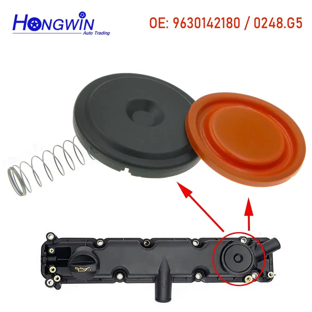 OE: 0248.G5 0248G5 NEUES PCV-Ventildeckel-Reparaturset mit Membran für Peugeot 306 206 T3 Citroen C15 Alfa 147 156 Lancia Fiat OPEL – Detail 7