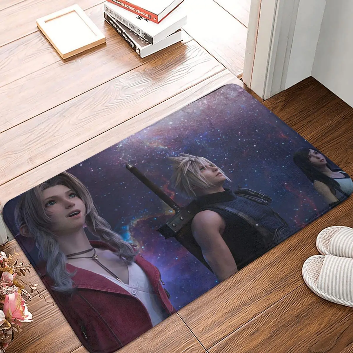 Final Fantasy 7 Rebirth Non-slip Doormat Floor Mat Sand Scraping Carpet Rug for Kitchen Entrance Home Balcony Footpad Mats