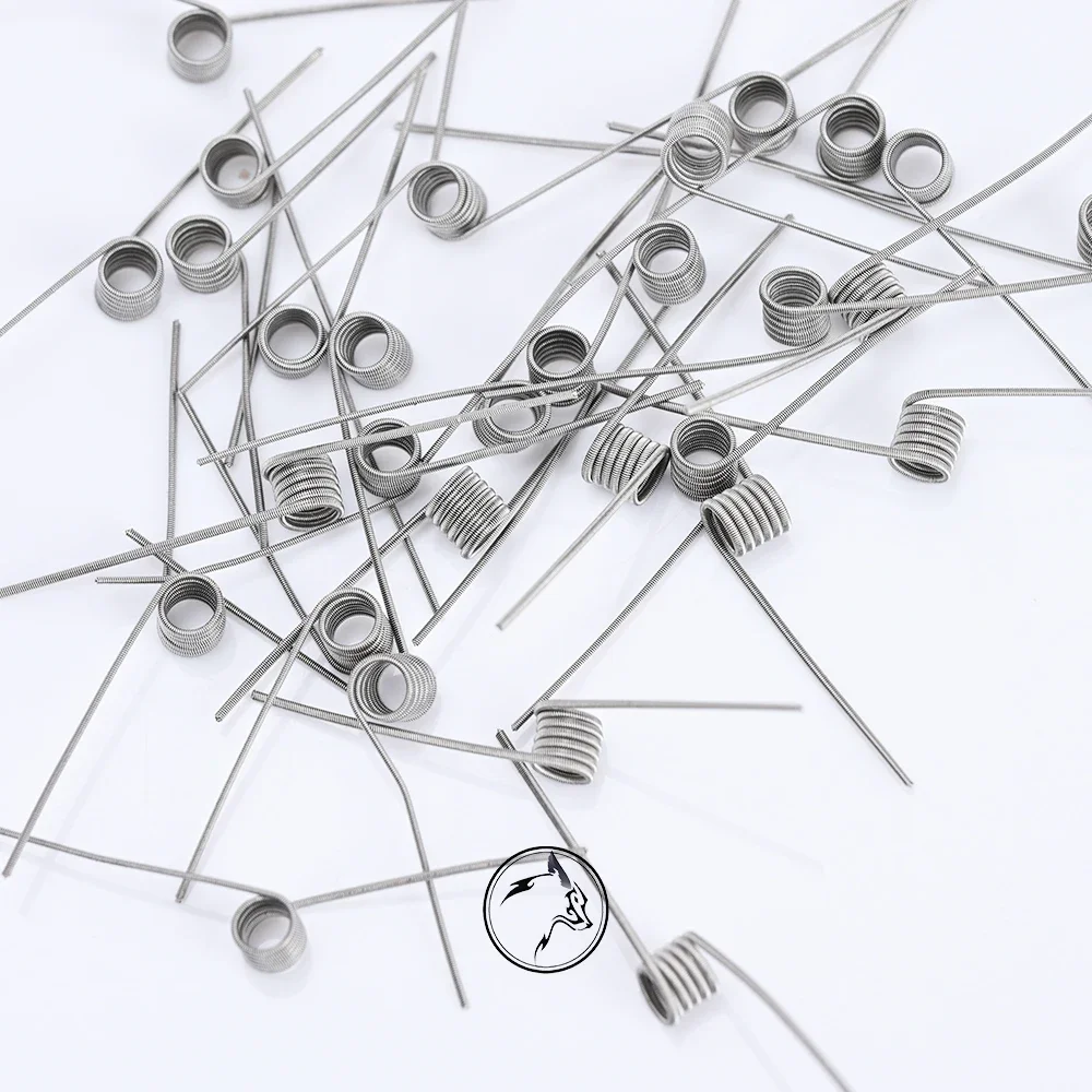 10 pz/scatola wolfcoolvape MTL Fused Clapton bobina 1.2ohm 32GA * 2 + 38GA Ni80 materiale per vape rda rta MTL bobine atomizzatore