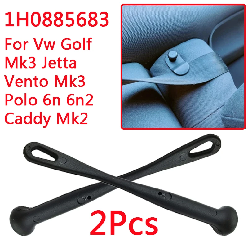 2Pcs For Vw Vento Mk3 Polo 6N 6N2 Golf Mk3 Jetta Caddy Mk2 Rear Seat Backrest Release Pull Rod Black 1H0885683 Car Accessoires