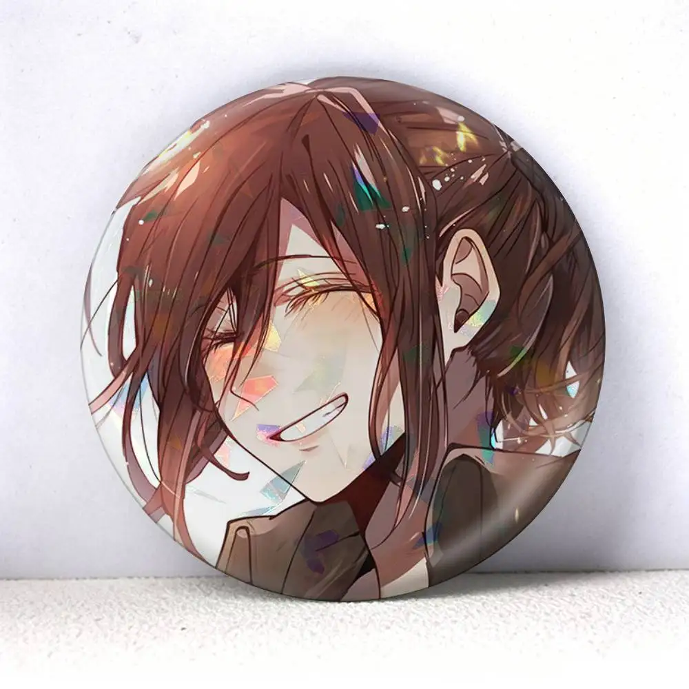 Sasha Braus Attack on Titan   75mm 58mm 44mm 25mm Brooch Backpack Hat Pins Accessories Toys Badge