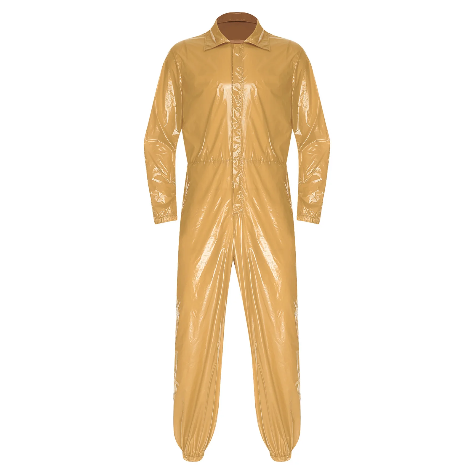 Combinaison imperméable pour hommes et adultes, Anti-poussière, lisse, pour atelier d'usine, body de travail à manches longues, élastique à la taille