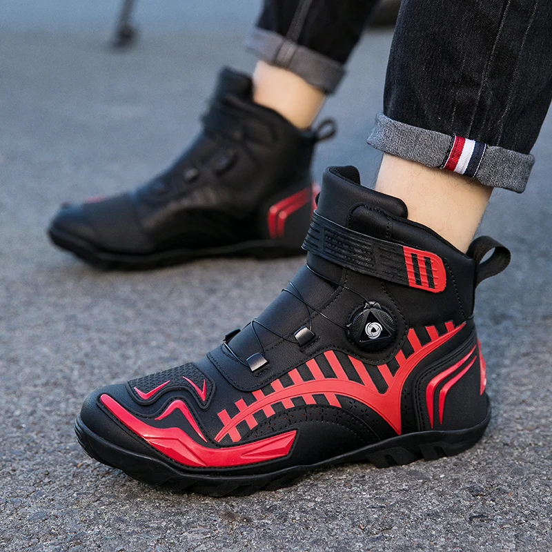Motorcycle Shoes Motocross Off-Road Racing Boots Motorcycle Boots Men Motor Motorbike Riding Shoes Anti-fall Botas Motocross