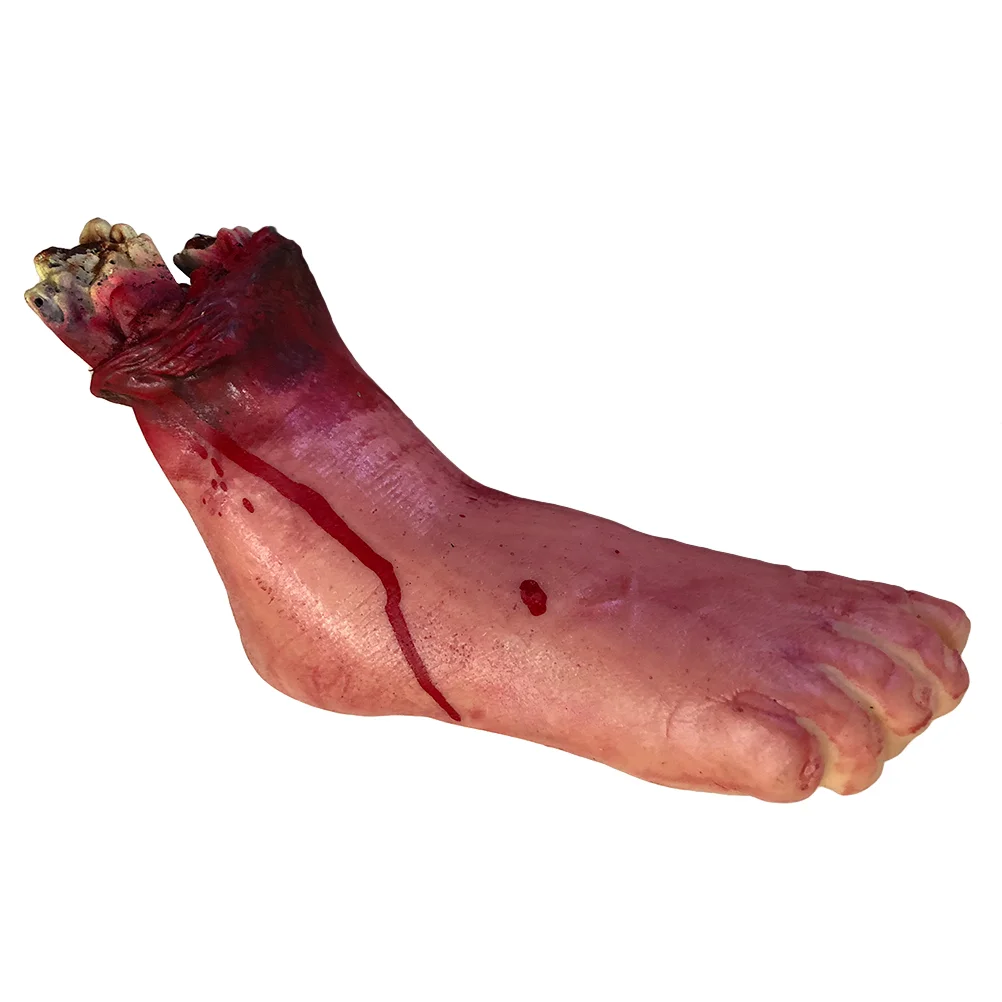 Halloween Props Accessories Decorations Severed Feet Broken Foot Sacry Blood Make up