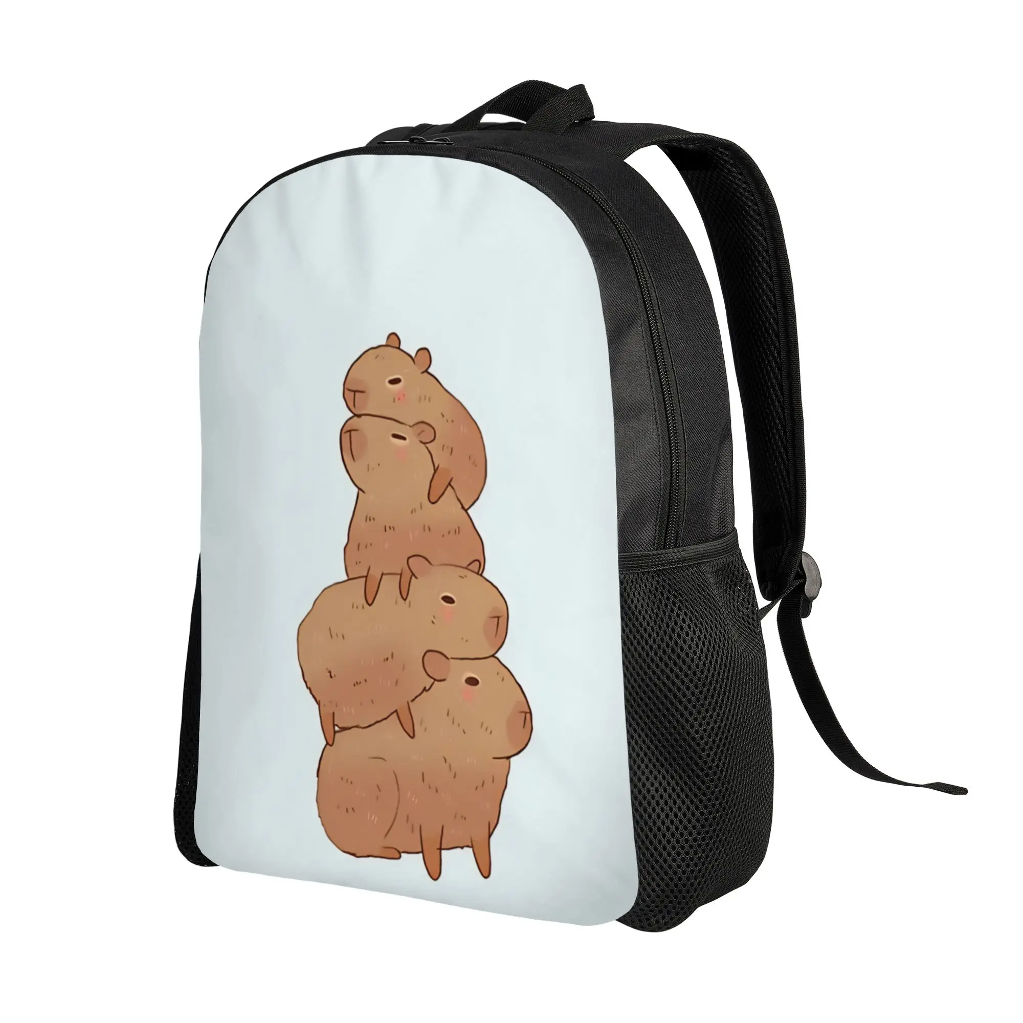 Capybara Capybara stack Backpack Ladies Sporty Fashionable mochila Large Capacity Laptop Bag Back To School Season
