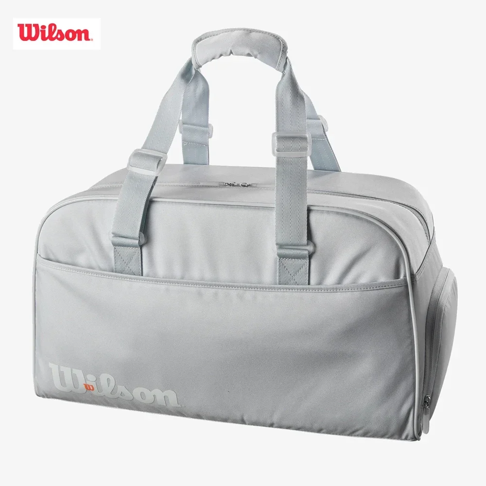 

Wilson 2024 Original Shift Duffel Tennis Bag Match Team Light Sports Tennis Racquet Bag Max for 3 Pcs Rackets Gray WR8030201001