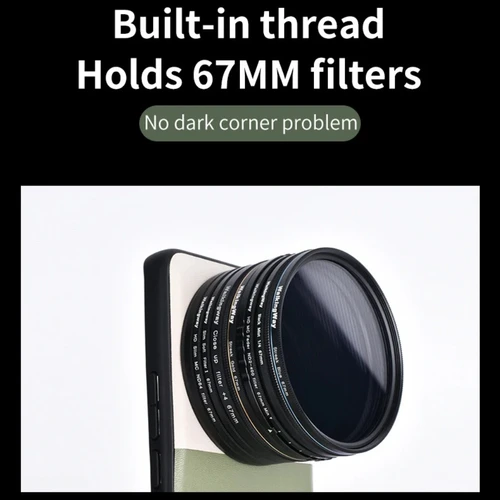 Imagen 2 del producto Filtro de lente de teléfono Xiaomi 14 Ultra, filtro de teléfono de 67mm, Star/Flare/ND/suave/Negro, filtro CPL, juego de filtros para teléfono móvil Walking Way