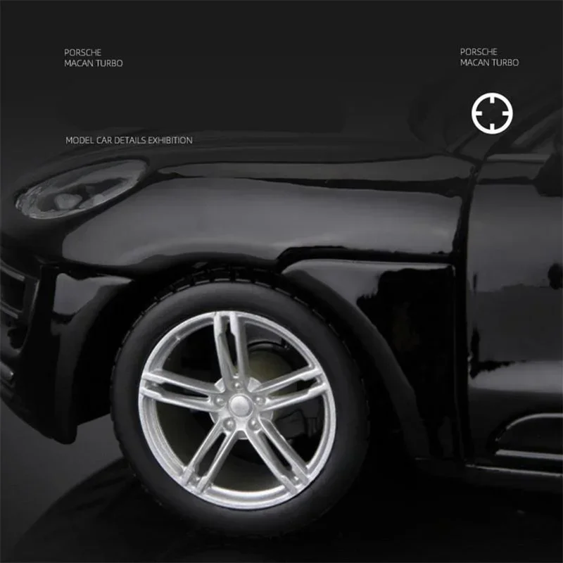 1:24 Macan Turbo SUV Legierung Auto Modell Druckguss Metall Fahrzeuge Auto Modell Hohe Simulation Sammlung Kinder Geschenk