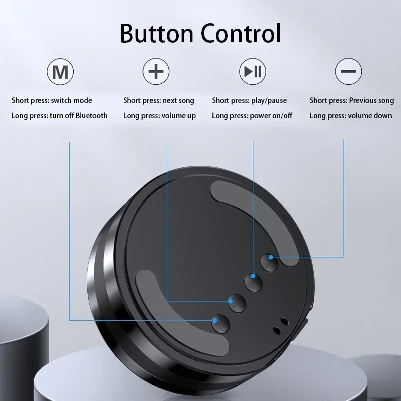 2024 Wirless Bluetooth Speaker Built-in mic Car Call TF USB Outdoor Column Bass Mini Portable Wireless Speakers TWS Subwoofer