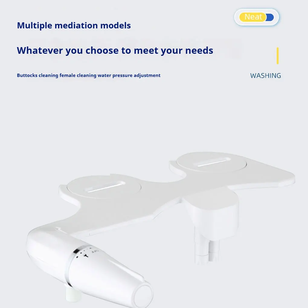 Buttocks Cleaning Device With Adjustable Water Pressure Simple Installation Durable ABS More Holes
