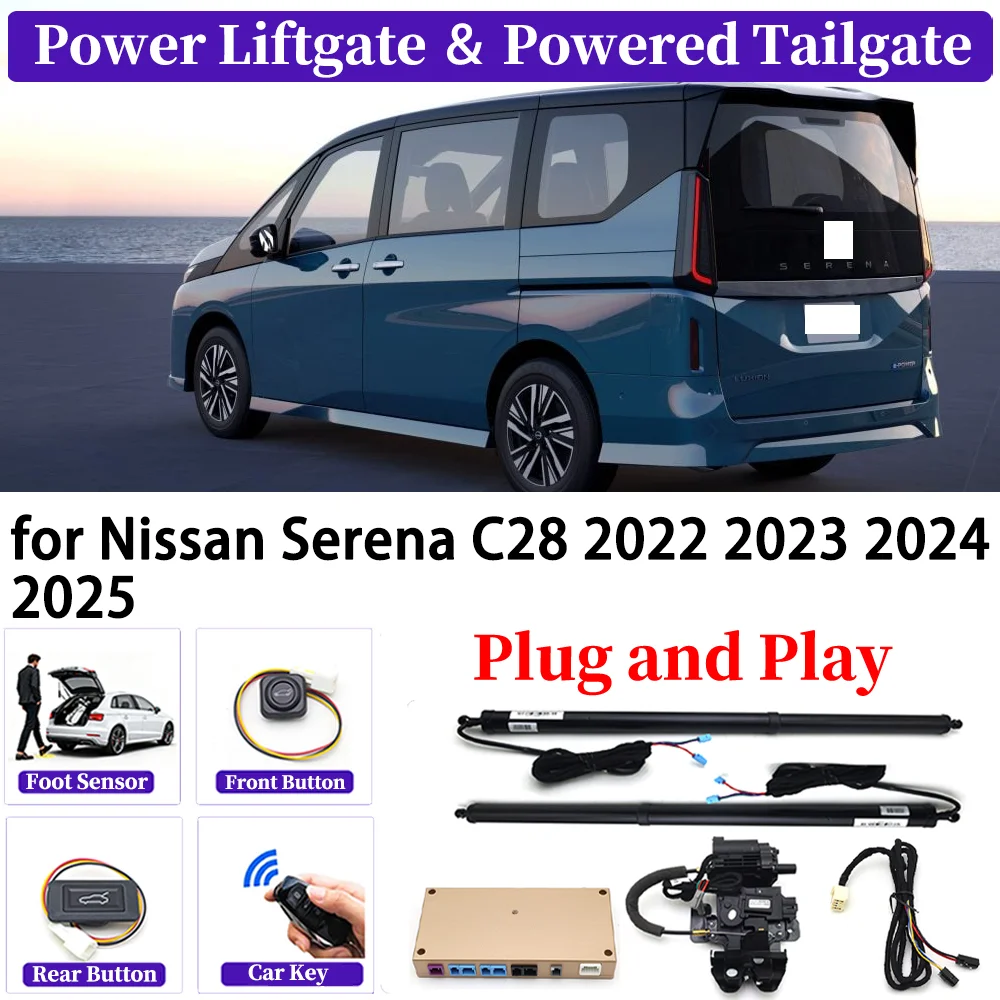 

ZJCGO for Nissan Serena C28 2022 2023 2024 2025 OEM Upgrade Car Automatic Power Liftgate Kit Smart Auto Electric Tailgate System