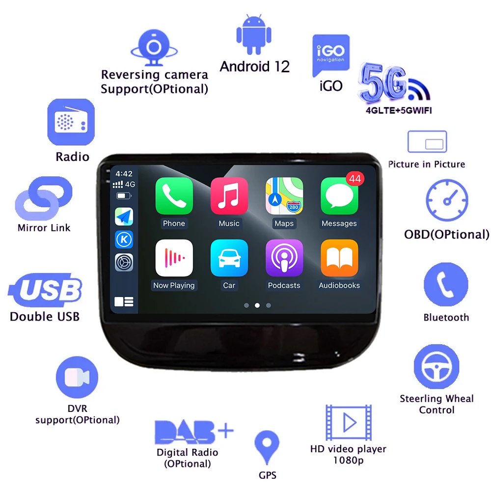 Android 14 For Changan CS55 2017-2018 Auto Radio Screen 2Din Multimedia Speler Navigatie Draadloze Carplay 360 Cam Qled BT RDS