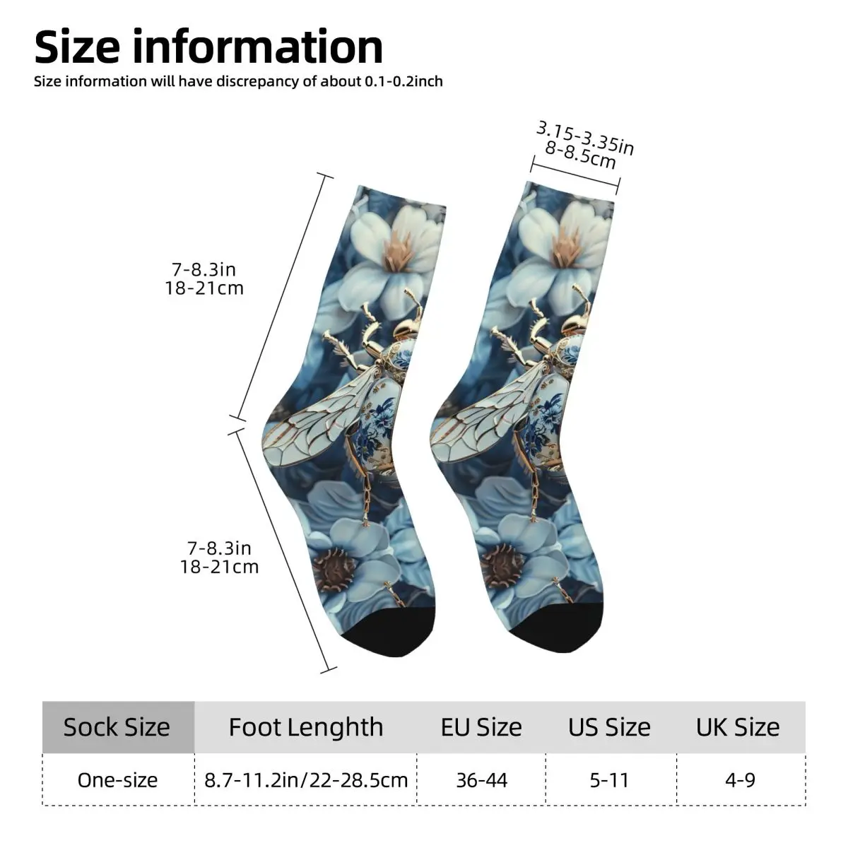 Beetle Sock Printed Man Polyester