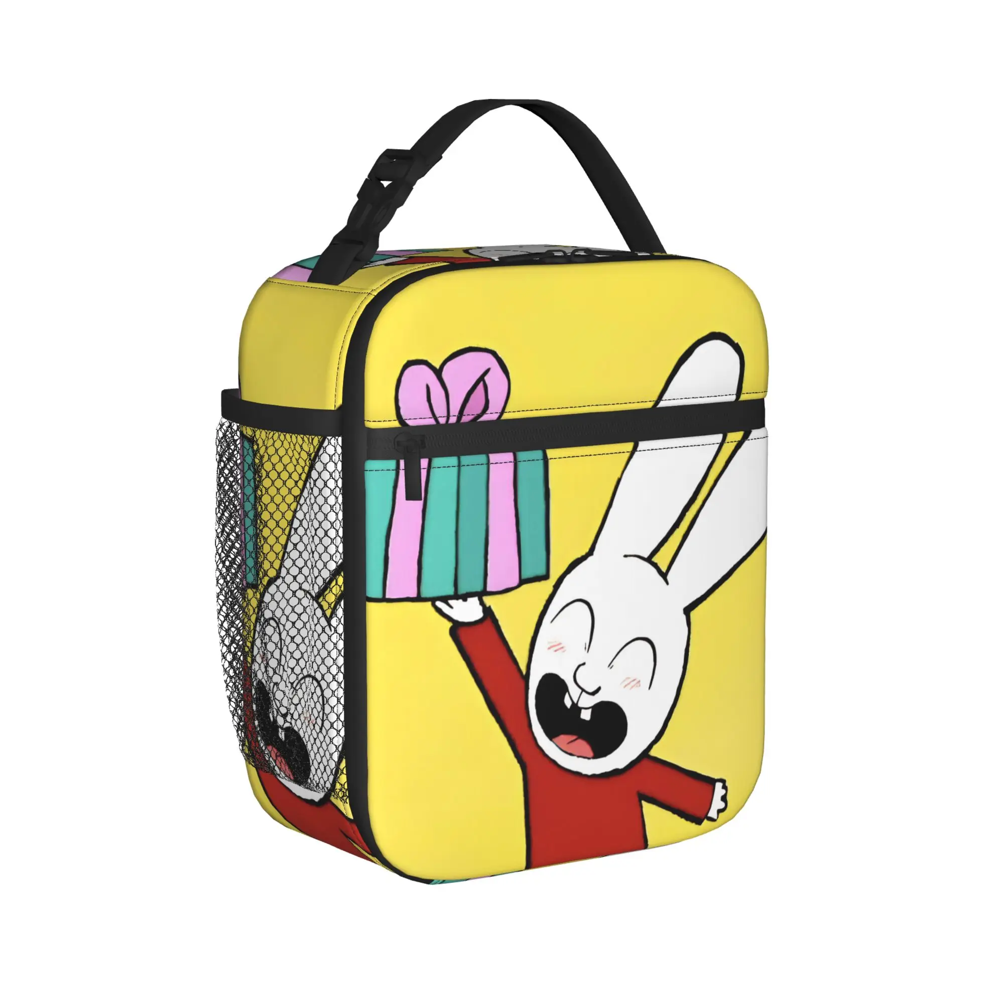 Simon Super Rabbit Insulated Lunch Bags for Men Women  Food Bag Leakproof Cooler Thermal Lunch Box For Work