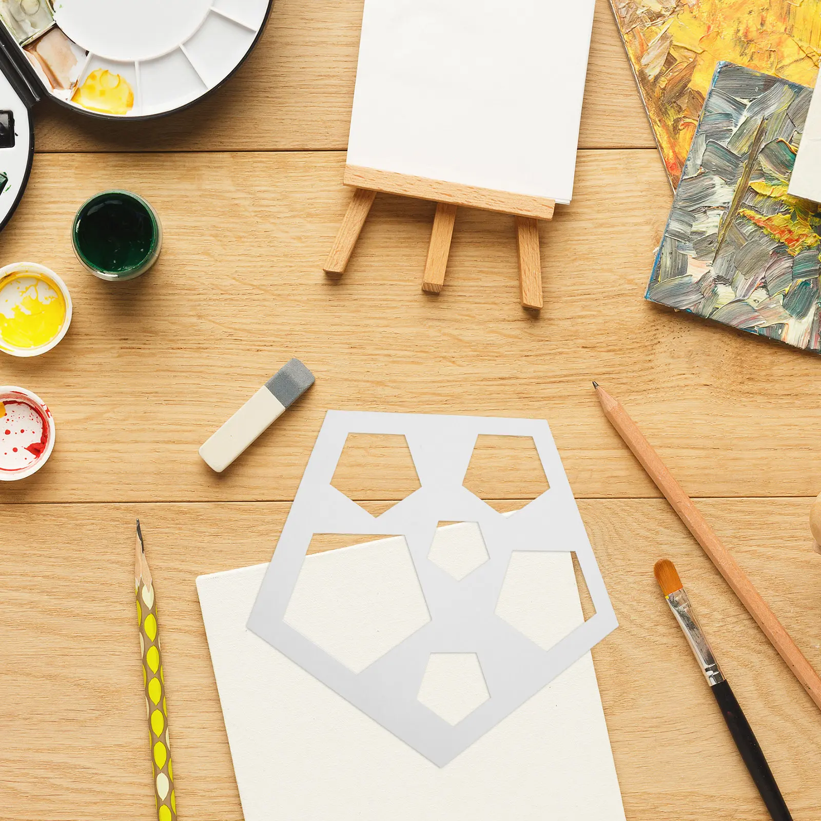 12 szt. Geometryczne szablony  – Art Craft For Preschool recenzja i cena