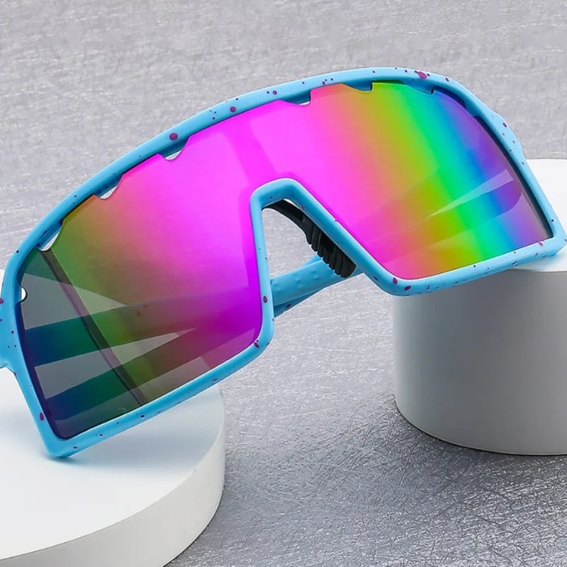 

New Bicycle Sunglasses UV Protective Windshield Glass Men's and Women's Wear Lenses Road Cycling Sports Glasses Outdoor Glasses