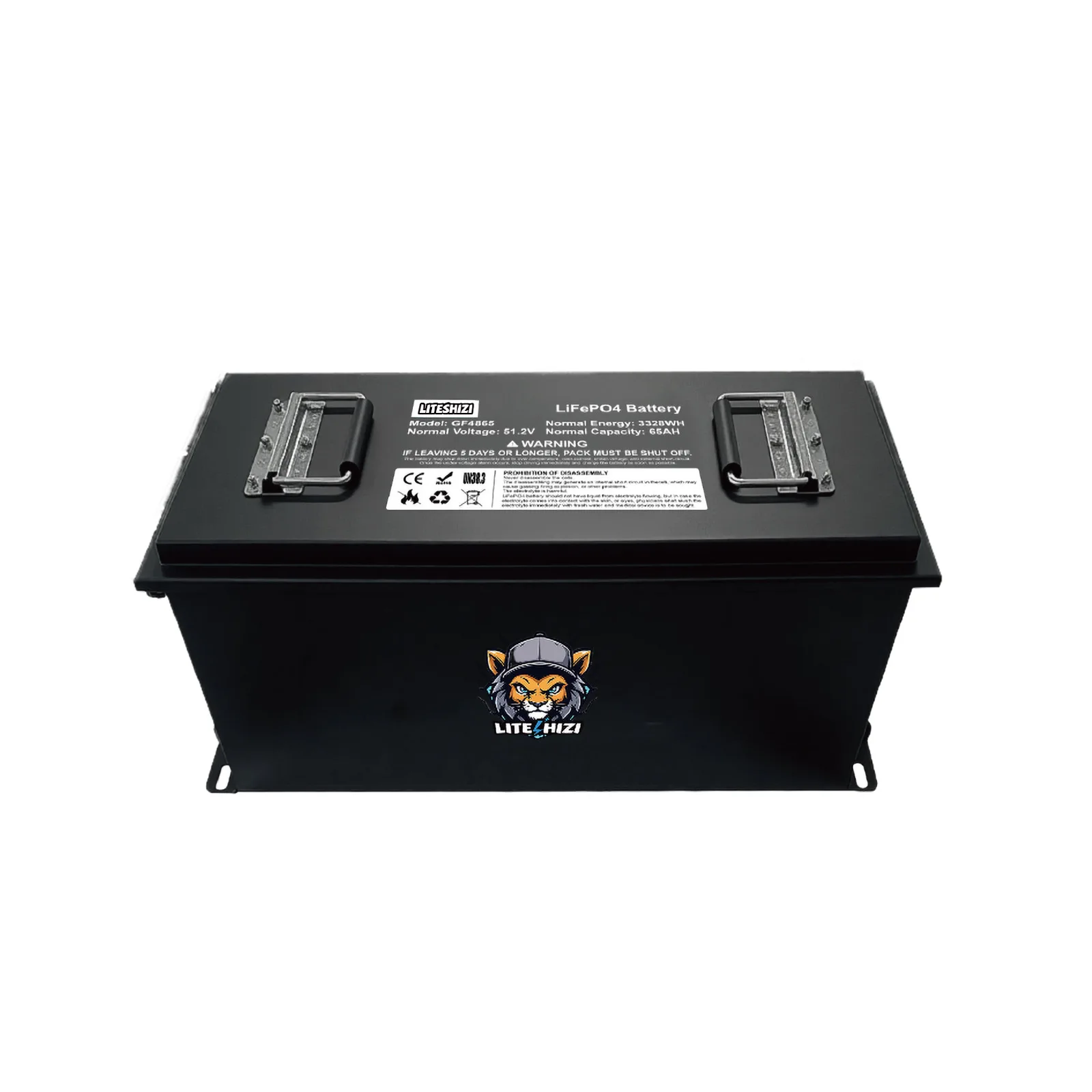 New Deep Cycle Rechargeable Pack 51.2V Lithium LiFePO4 Golf Cart Battery with Built-in Smart 50Ah Lithium Ion Battery