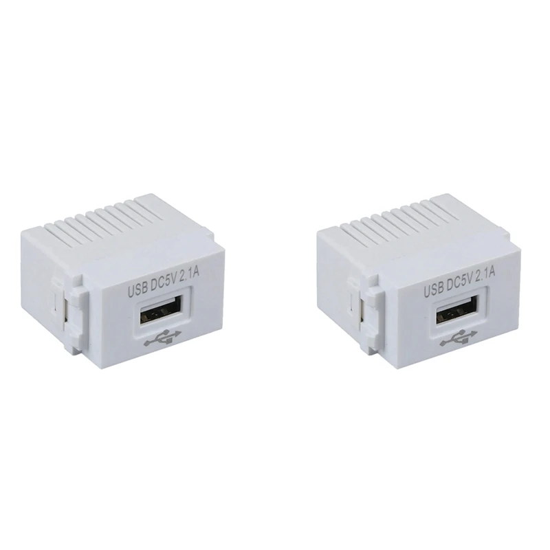 2X Phone Charging Panel USB Power Module 220V Socket 5V Transformer 2.1A USB Charging Power Socket Switching Adapter