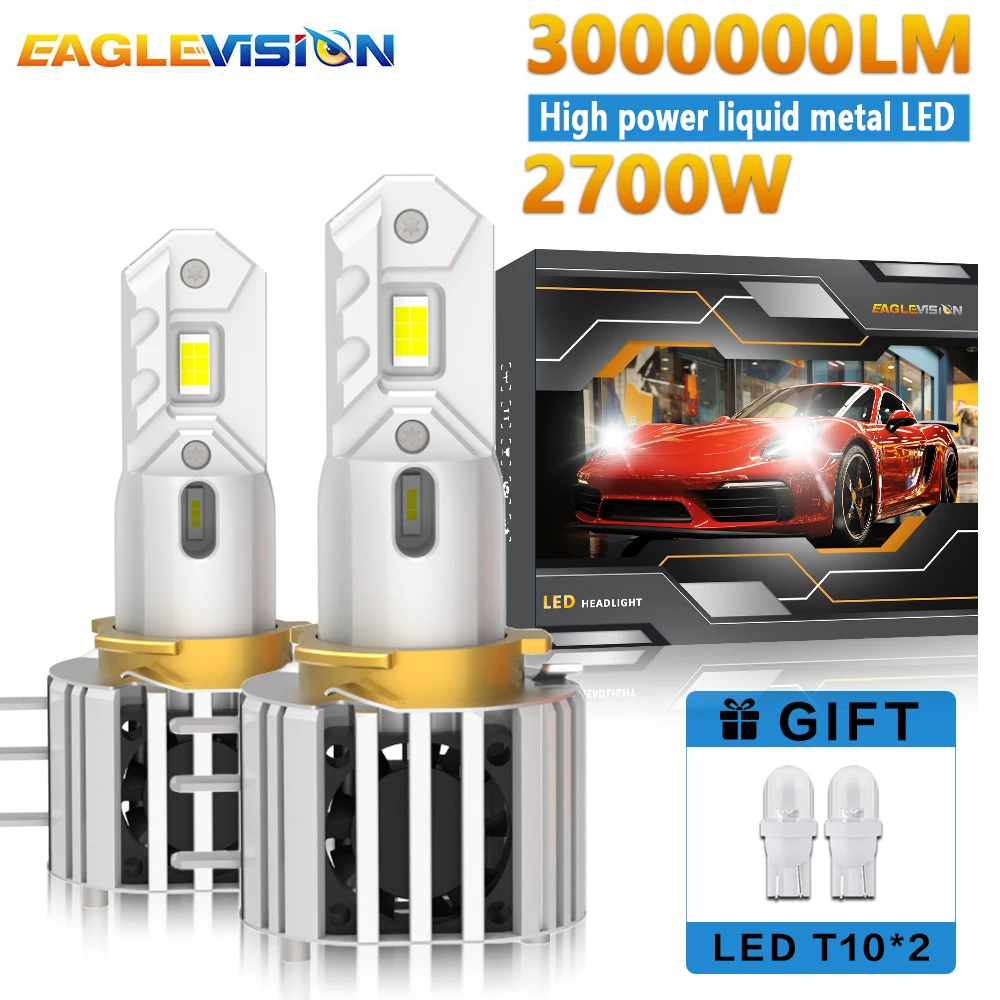 

EAGLEVISION H15 Светодиодная лампа для фар Дневные ходовые огни Высокая мощность Беспроводная турбо-лампа Plug&Play