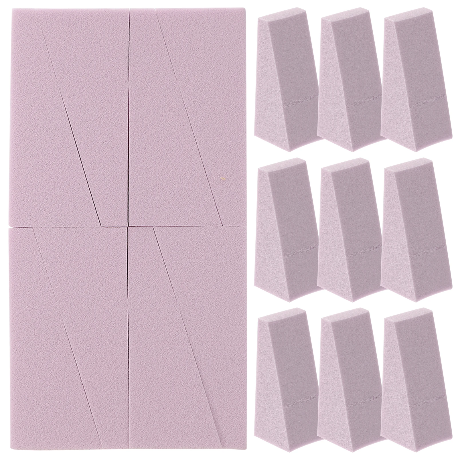 

24 Pcs Gradient Sponge Block Nail Makeup Nails Manicure Decorate Reusable Professional Personal Nail Supplies Tools