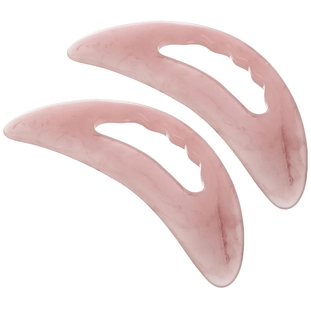 

2Pcs Resin Scraping Board Multi Use Gua Sha Tool for Muscle Relief and Skin Stimulation Wear Resistant Body Massage Accessory