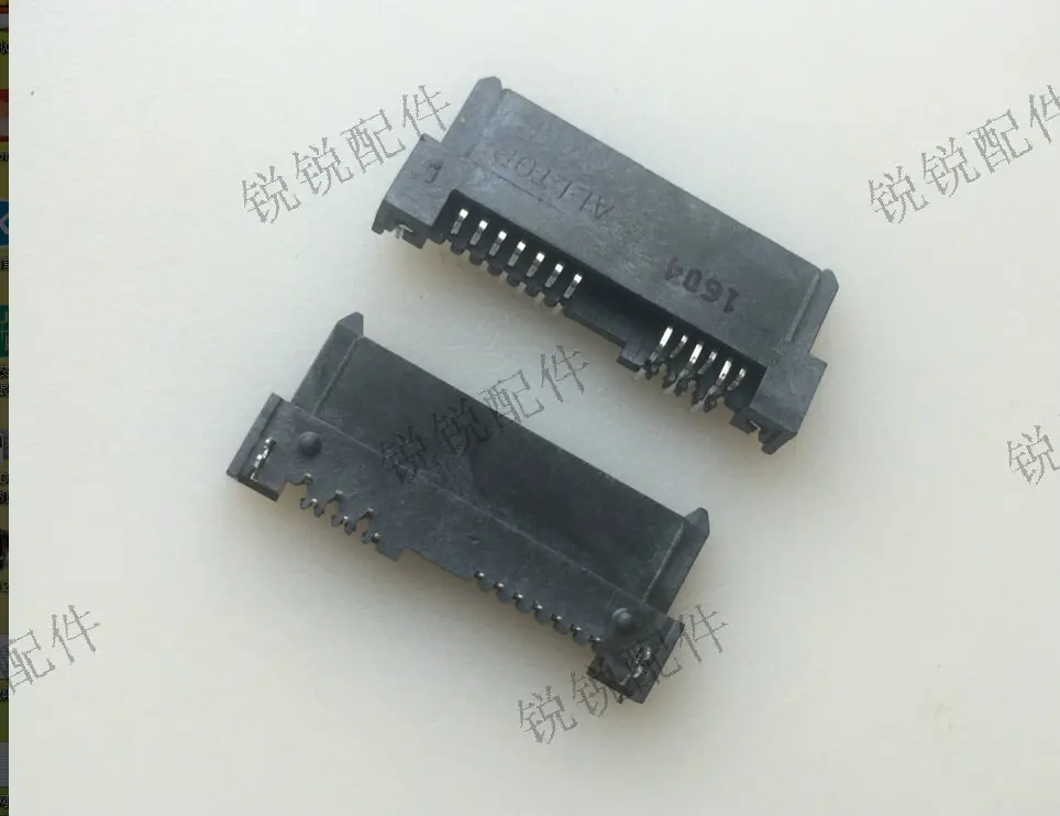 For SATA hard disk interface female 6 + 7 hard disk socket 90 plug-in plate hard disk slot SATA connector