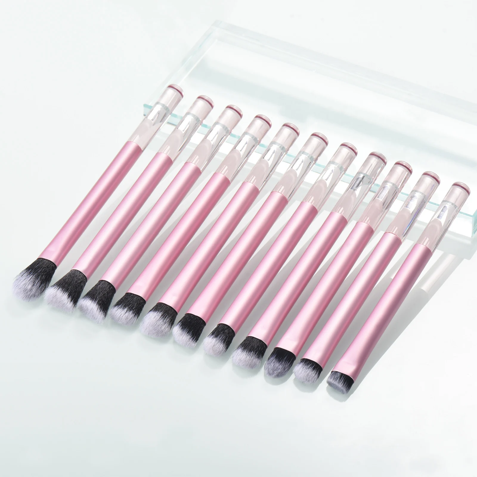 11 Augen-Make-up-Pinsel, Lidschattenpinsel, Augenbrauenpinsel, Concealer-Pinsel, Nasenschattenpinsel, professionelle Make-up-Werkzeuge