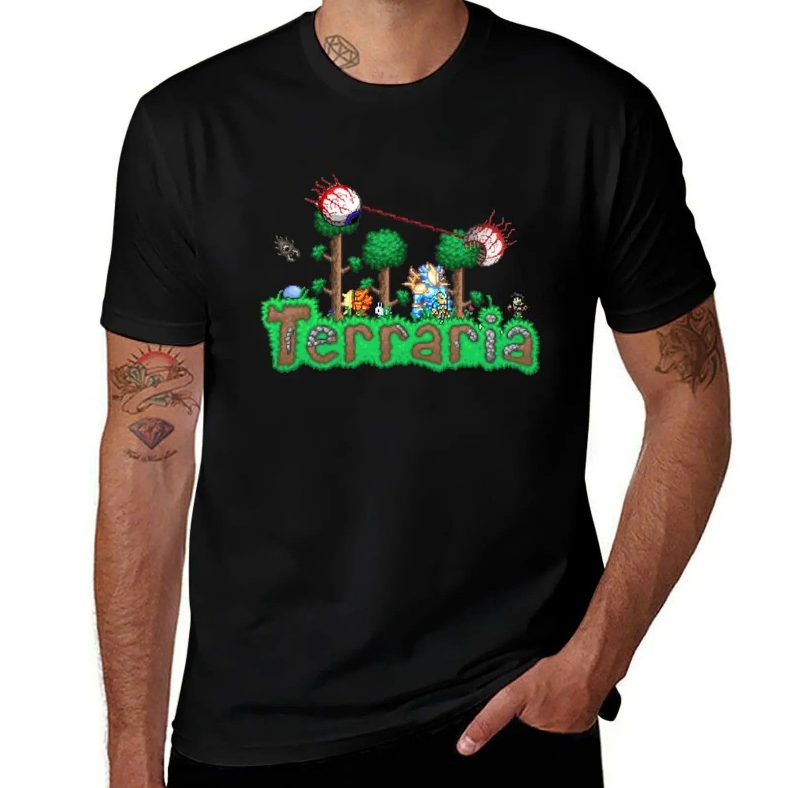 Funny Gift Terraria Game Christmas T-Shirt t shirts for man slim fit T-Shirt