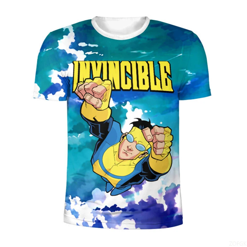Anime Invincible 3D Printed Summer T-Shirts Men Women Casual Fashion Oversized Short Sleeve T Shirt Kids Tees Tops Man Clothing