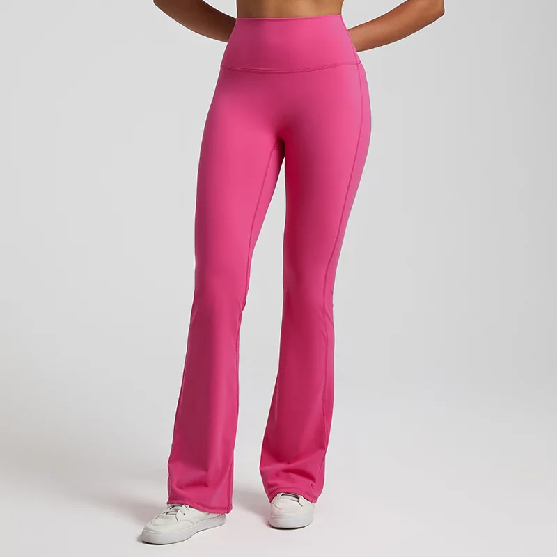 Pantalones deportivos de cintura alta para mujer, mallas de Yoga, entrenamiento atlético, estómago, suave, Color sólido, 25\