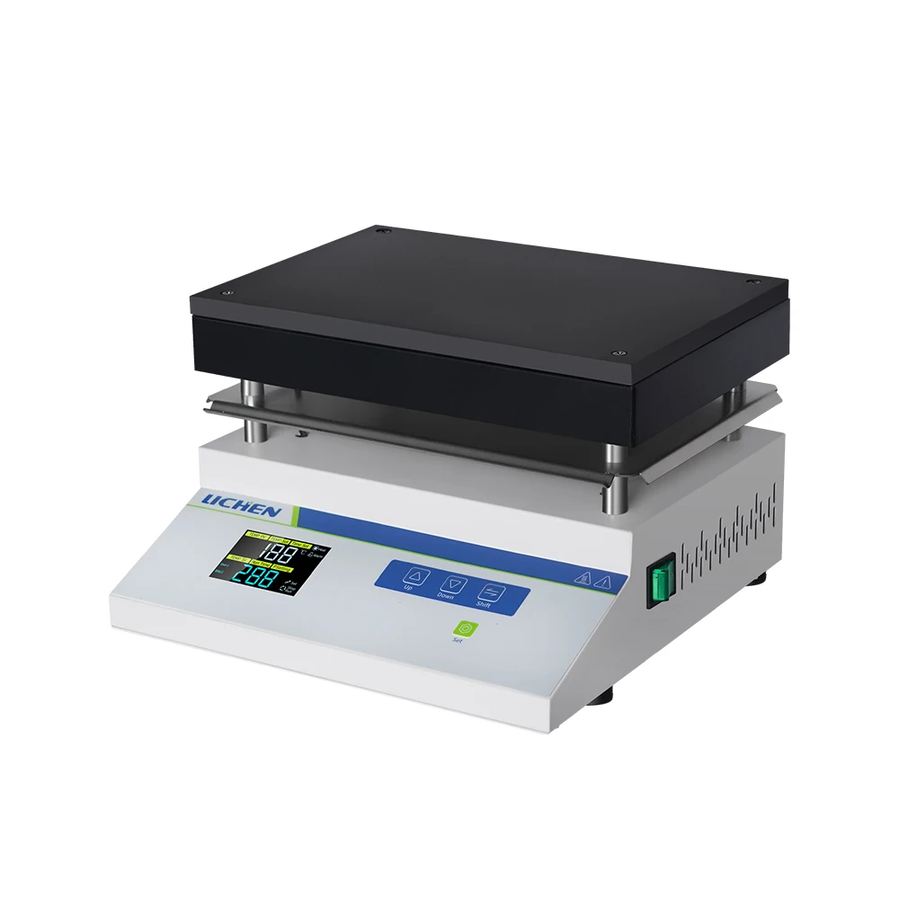 LCH DB-EFS Serie Stabilizzazione della temperatura da 420 gradi Display LCD Analisi chimica Piastra riscaldante in grafite di spessore 12 mm